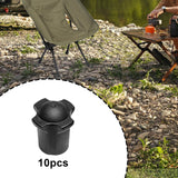 Maxbell 10Pcs Chair Foot Covers Nonslip Reusable Chair Pads for Garden Patio Fishing