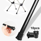 Maxbell 10Pcs Chair Foot Covers Nonslip Reusable Chair Pads for Garden Patio Fishing