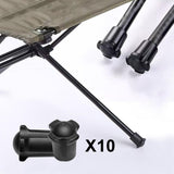 Maxbell 10Pcs Chair Foot Covers Nonslip Reusable Chair Pads for Garden Patio Fishing