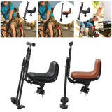 Maxbell Kids Bicycle Front Seat Child Bike Seat for Mountain Bike Outdoor Activities Black