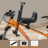 Maxbell Kids Bicycle Front Seat Child Bike Seat for Mountain Bike Outdoor Activities Black