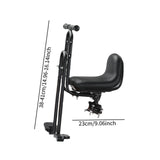 Maxbell Kids Bicycle Front Seat Child Bike Seat for Mountain Bike Outdoor Activities Black