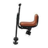 Maxbell Kids Bicycle Front Seat Child Bike Seat for Mountain Bike Outdoor Activities Brown