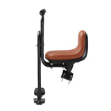 Maxbell Kids Bicycle Front Seat Child Bike Seat for Mountain Bike Outdoor Activities Brown