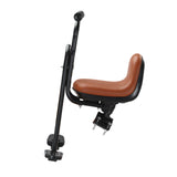 Maxbell Kids Bicycle Front Seat Child Bike Seat for Mountain Bike Outdoor Activities Brown
