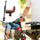 Maxbell Kids Bicycle Front Seat Child Bike Seat for Mountain Bike Outdoor Activities Brown