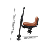 Maxbell Kids Bicycle Front Seat Child Bike Seat for Mountain Bike Outdoor Activities Brown