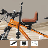 Maxbell Kids Bicycle Front Seat Child Bike Seat for Mountain Bike Outdoor Activities Brown