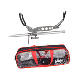 Maxbell Fishing Rod Rack for Ground Stainless Steel Rustproof Non Slip Support Stand