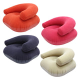 Maxbell Inflatable Lounge Chair Soft Inflatable Lounger for Courtyard Indoor Bedroom Red