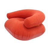 Maxbell Inflatable Lounge Chair Soft Inflatable Lounger for Courtyard Indoor Bedroom Red