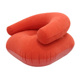 Maxbell Inflatable Lounge Chair Soft Inflatable Lounger for Courtyard Indoor Bedroom Red