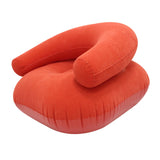 Maxbell Inflatable Lounge Chair Soft Inflatable Lounger for Courtyard Indoor Bedroom Red