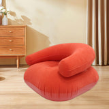 Maxbell Inflatable Lounge Chair Soft Inflatable Lounger for Courtyard Indoor Bedroom Red