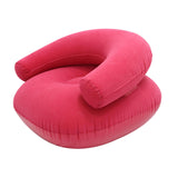 Maxbell Inflatable Lounge Chair Soft Inflatable Lounger for Courtyard Indoor Bedroom Rose Red