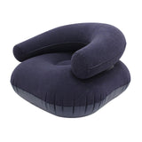 Maxbell Inflatable Lounge Chair Soft Inflatable Lounger for Courtyard Indoor Bedroom Blue