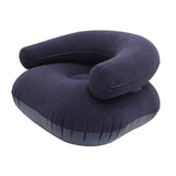 Maxbell Inflatable Lounge Chair Soft Inflatable Lounger for Courtyard Indoor Bedroom Blue