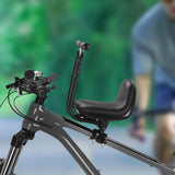 Maxbell Kids Bike Saddle Soft with Handlebar and Pedal for Mountain Bikes Road Bikes black