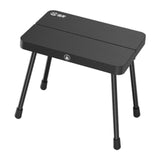 Maxbell Folding Camping Stool Footstool Foldable Small Bench for Hiking Picnic Beach Black
