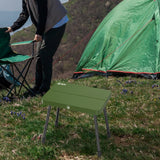 Maxbell Folding Camping Stool Footstool Foldable Small Bench for Hiking Picnic Beach Green