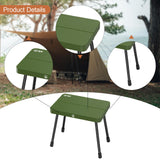 Maxbell Folding Camping Stool Footstool Foldable Small Bench for Hiking Picnic Beach Green