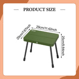 Maxbell Folding Camping Stool Footstool Foldable Small Bench for Hiking Picnic Beach Green