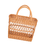 Maxbell Picnic Basket with Handles Decor Storage Organizer for Outdoor Bread Kitchen 36cmx18cmx44cm