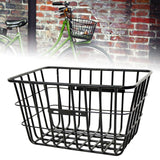 Maxbell Bike Basket Heavy Duty Bicycle Storage Basket for Outdoor Shopping 48cmx25cm