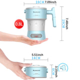 Maxbell Travel Folding Electric Kettle Electric Pot for Familly Gathering Backpacker