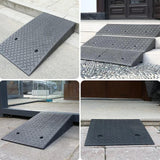 Maxbell Driveway Curb Ramp Lightweight Threshold Ramp for Truck Warehouse Bikes 50cmx50cmx5cm