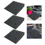 Maxbell Driveway Curb Ramp Lightweight Threshold Ramp for Truck Warehouse Bikes 50cmx50cmx5cm