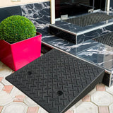 Maxbell Driveway Curb Ramp Lightweight Threshold Ramp for Truck Warehouse Bikes 50cmx50cmx5cm