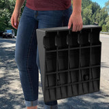 Maxbell Driveway Curb Ramp Lightweight Threshold Ramp for Truck Warehouse Bikes 50cmx50cmx10cm