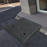Maxbell Driveway Curb Ramp Lightweight Threshold Ramp for Truck Warehouse Bikes 50cmx50cmx10cm