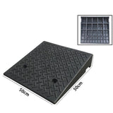 Maxbell Driveway Curb Ramp Lightweight Threshold Ramp for Truck Warehouse Bikes 50cmx50cmx15cm
