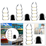 Maxbell Boat Rope Ladder Sturdy Climbing Rope for Sailboat Inflatable Boat Motorboat 3 Steps