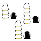 Maxbell Boat Rope Ladder Sturdy Climbing Rope for Sailboat Inflatable Boat Motorboat 3 Steps