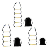 Maxbell Boat Rope Ladder Sturdy Climbing Rope for Sailboat Inflatable Boat Motorboat 3 Steps