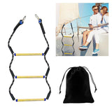 Maxbell Boat Rope Ladder Sturdy Climbing Rope for Sailboat Inflatable Boat Motorboat 3 Steps