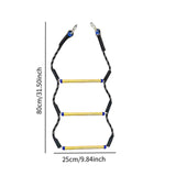 Maxbell Boat Rope Ladder Sturdy Climbing Rope for Sailboat Inflatable Boat Motorboat 3 Steps