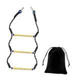 Maxbell Boat Rope Ladder Sturdy Climbing Rope for Sailboat Inflatable Boat Motorboat 3 Steps