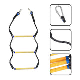 Maxbell Boat Rope Ladder Sturdy Climbing Rope for Sailboat Inflatable Boat Motorboat 3 Steps