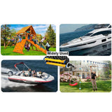 Maxbell Boat Rope Ladder Sturdy Climbing Rope for Sailboat Inflatable Boat Motorboat 3 Steps