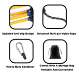 Maxbell Boat Rope Ladder Sturdy Climbing Rope for Sailboat Inflatable Boat Motorboat 3 Steps