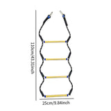 Maxbell Boat Rope Ladder Sturdy Climbing Rope for Sailboat Inflatable Boat Motorboat 4 Steps