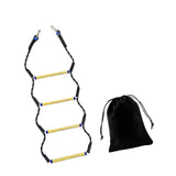 Maxbell Boat Rope Ladder Sturdy Climbing Rope for Sailboat Inflatable Boat Motorboat 4 Steps