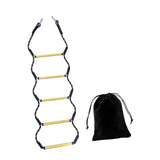 Maxbell Boat Rope Ladder Sturdy Climbing Rope for Sailboat Inflatable Boat Motorboat 5 Steps