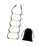 Maxbell Boat Rope Ladder Sturdy Climbing Rope for Sailboat Inflatable Boat Motorboat 5 Steps