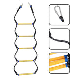 Maxbell Boat Rope Ladder Sturdy Climbing Rope for Sailboat Inflatable Boat Motorboat 5 Steps