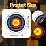 Maxbell 30Pcs Archery Target Papers Portable and Arrow Target for Youth Backyard